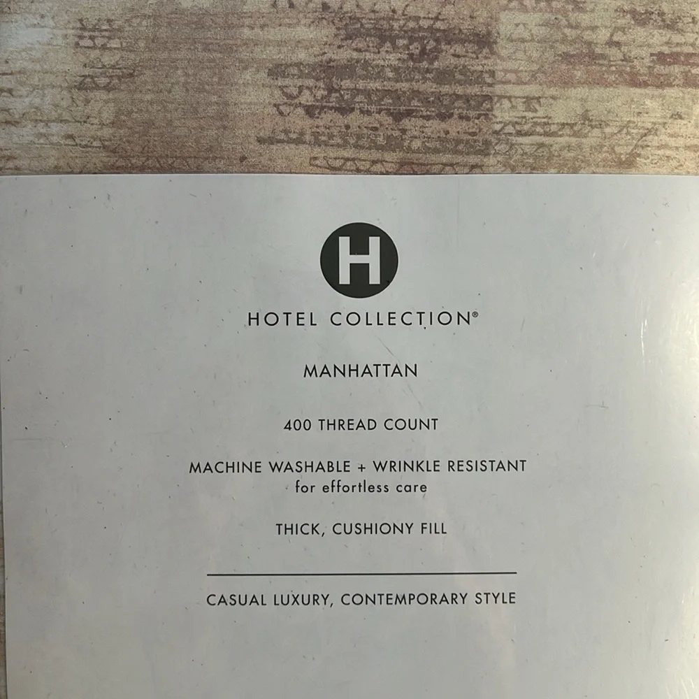 New Hotel Collection Manhattan Queen Comforter Pima Cotton $385
